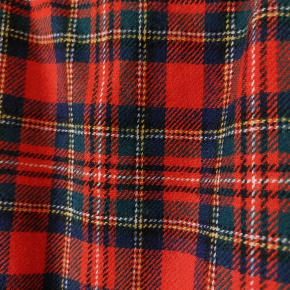Pendleton Prince Charles Tartan Plaid 100% Virgin Wool Red Pencil Skirt Petite 8 - Picture 6 of 12